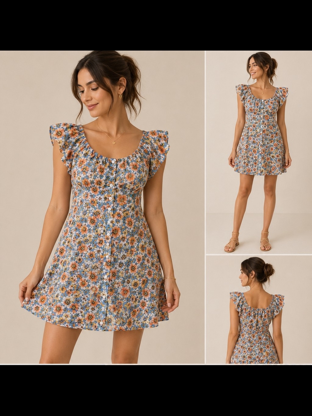 torrid Floral Off Shoulder Dress Women's Size Large Blue Orange Ruffle Midi